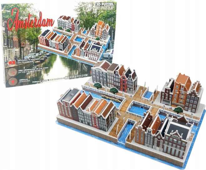 3D Puzzle Amsterdam Canal District 107 pieces
