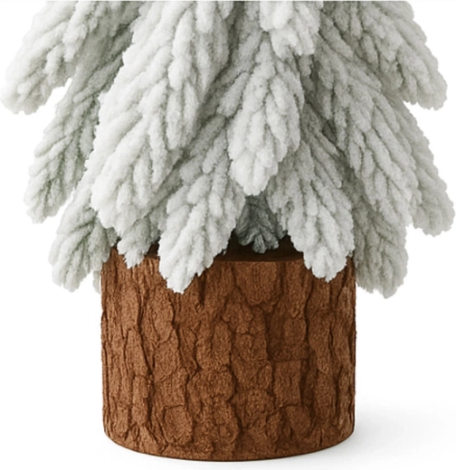 Natural wooden base for stability