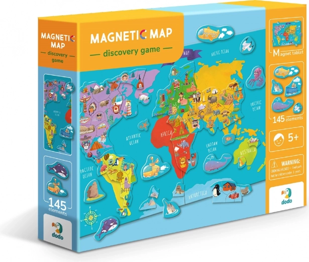 Magnetische wereldkaart voor kinderen