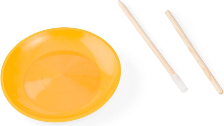 Two-piece wooden stick for a secure grip