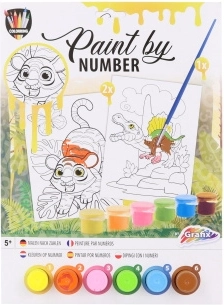 Peinture par numéros - dinosaure/tigre