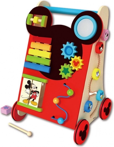Multifunctional Wooden Walker Mickey