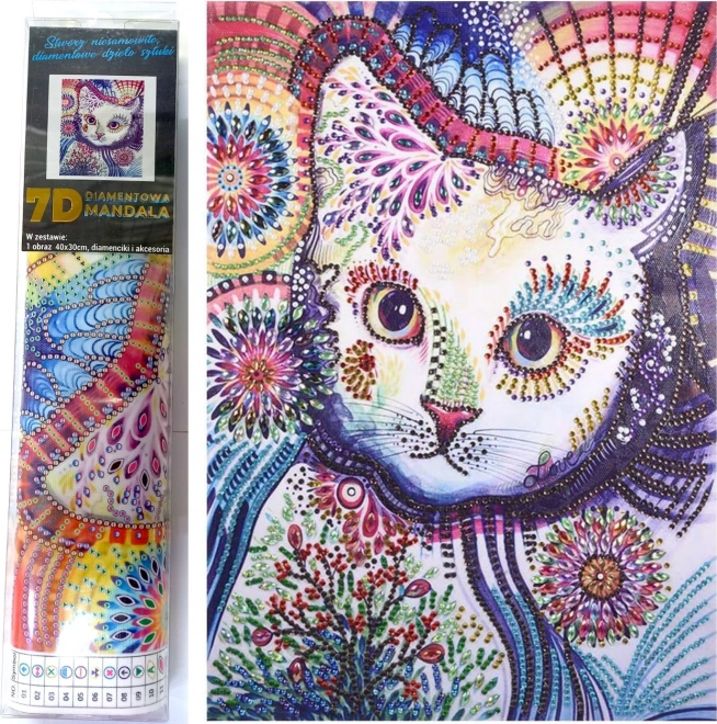 7D Diamond Painting – Cat’s Gaze 30 × 40 cm