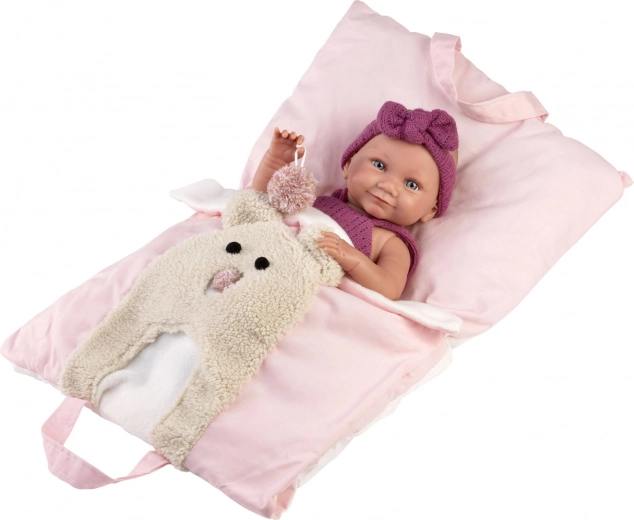 Realistic Baby Doll Llorens Girl - Full Vinyl Body, 40 cm