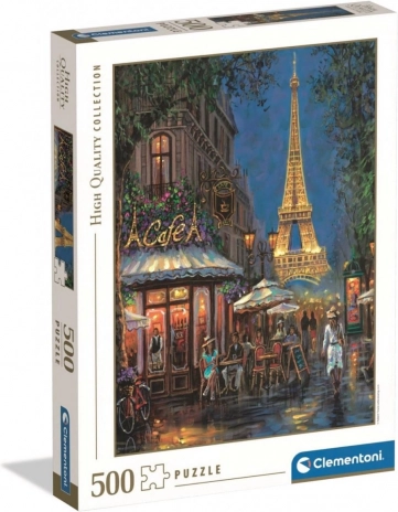 Clementoni Puzzle Night at the Eiffel Café 500 pieces