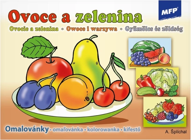 Fruit and Vegetable Coloring Book MFP A5