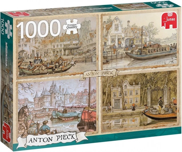 Puzzle Croisière sur les canaux 1000 pièces