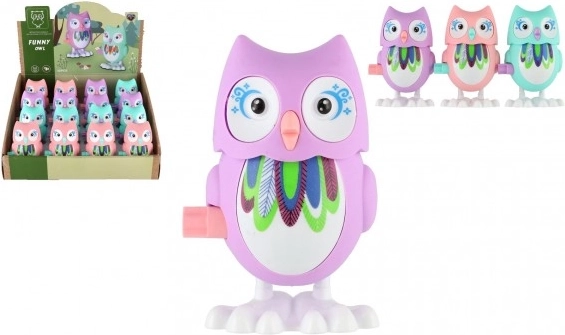 Colorful Wind-up Owl Toy for Children