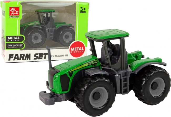 Zelený poľnohospodársky traktor – hračka pre deti