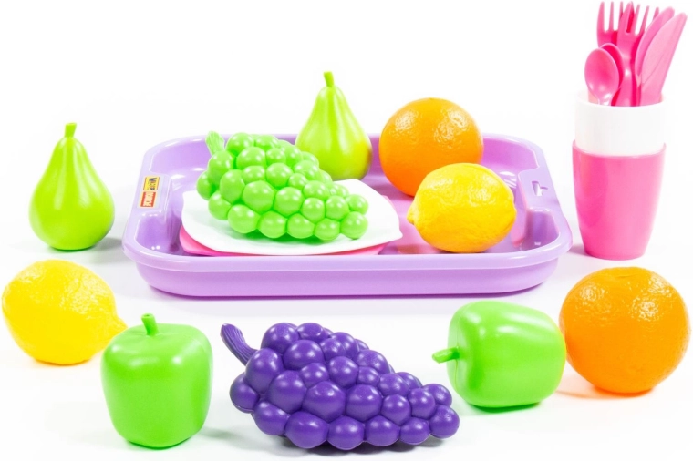 Colorful fruit for learning through play
