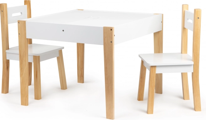 Set tavolo e due sedie per bambini ECOTOYS