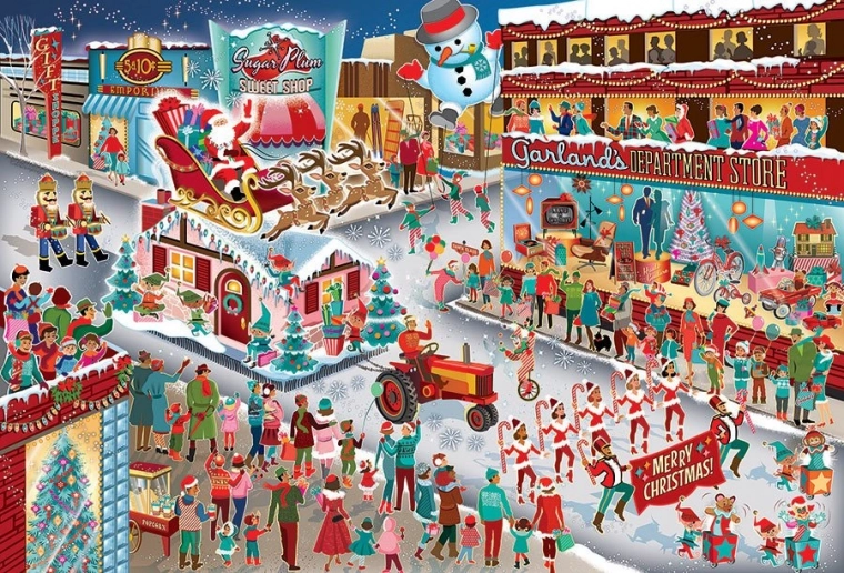 Puzzle Santa's Parade 2000 Pieces by Cobble Hill