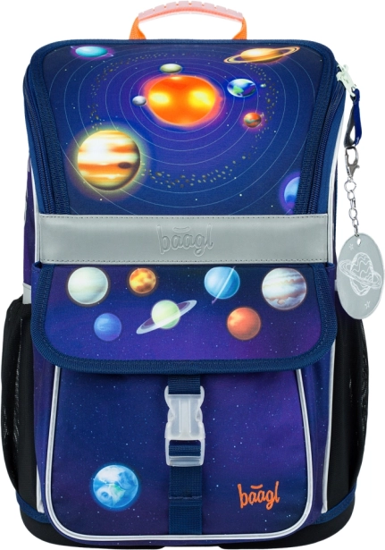 Baagl Zippy Planets school satchel