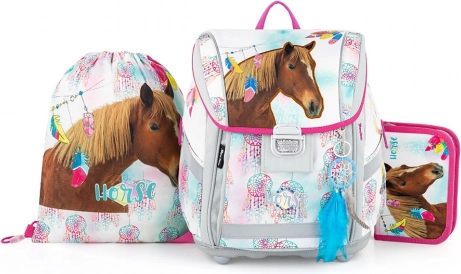 Iskolai szett 3 db OXYBAG Premium Light – Romantic ló