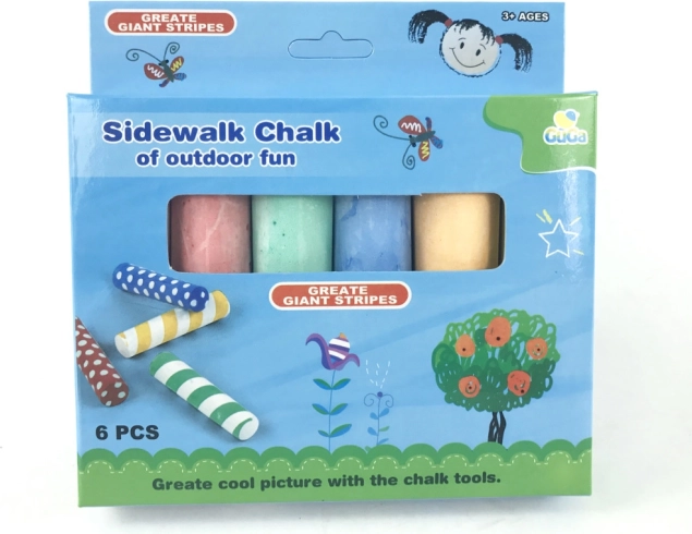 Sidewalk chalk, 6 pcs