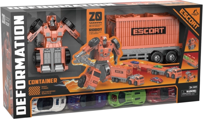 Transformer LKW Containerwagen - Roboter