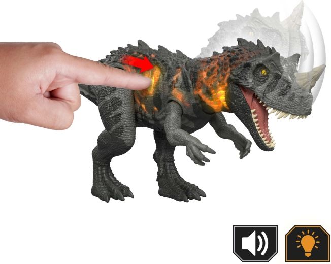 Mouth attack and roar on command