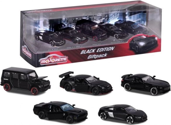 Majorette Black Edition gift set of toy cars 5 pcs