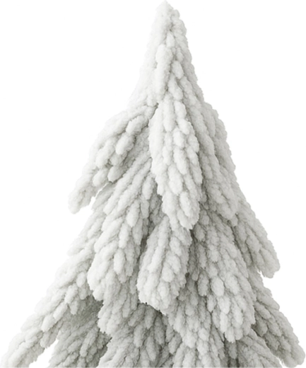 Soft branches with a snow effect