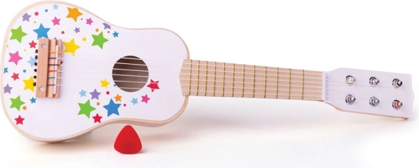 Wooden Kids’ Guitar with Little Stars BIGJIGS TOYS