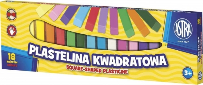 Astra square plasticine 18 colors
