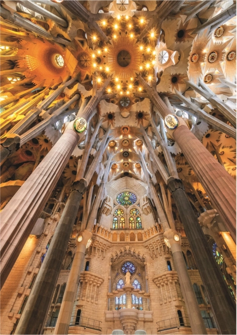 EDUCA Puzzle Sagrada Familia – Interior, Barcelona (Spain), 1000 Pieces