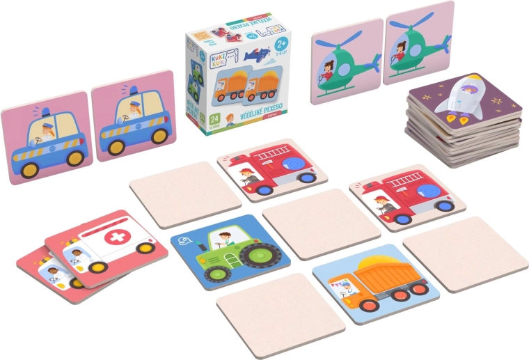Large Transport Memory Game KukiKuk