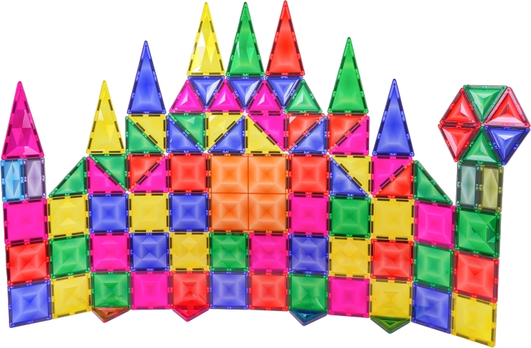 Colorful translucent pieces