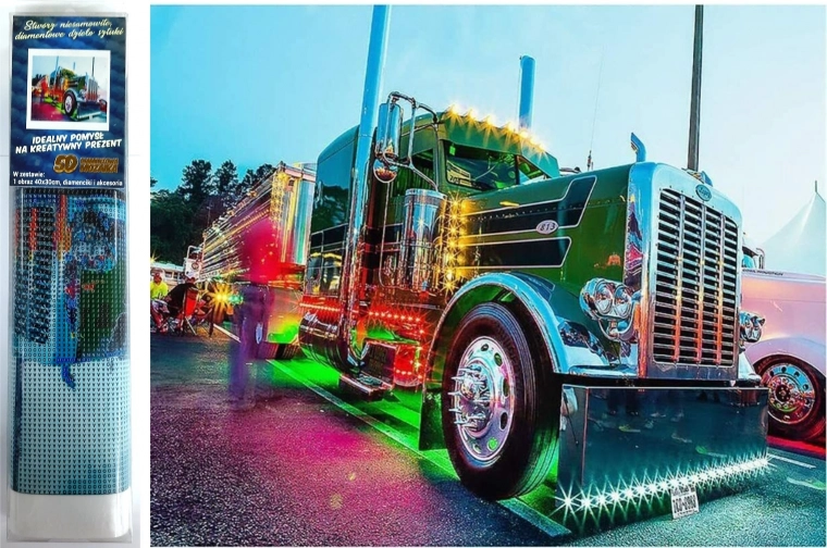 Diamond Painting Colorful Truck 30x40 cm