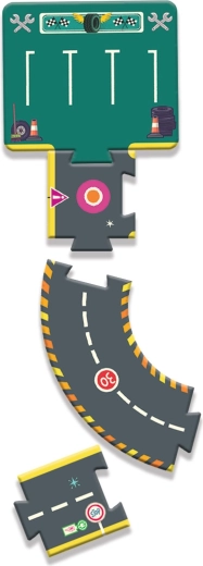 Costruzione variabile con rotatoria e curve