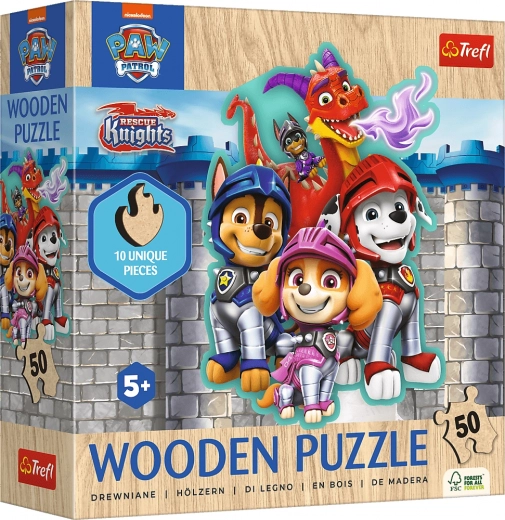 Wooden Puzzle Paw Patrol 50 Pieces