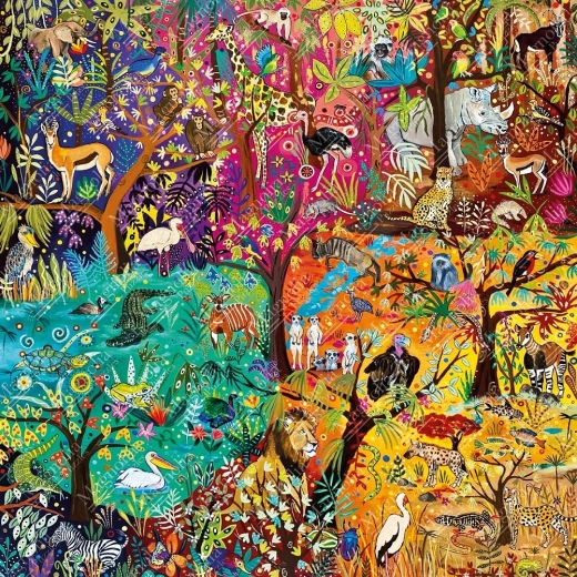 Magnolia Szivárvány szafari puzzle, 1023 darab