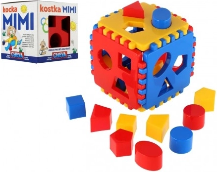 Steckwürfel für Kinder aus Kunststoff 13 × 13 × 13 cm