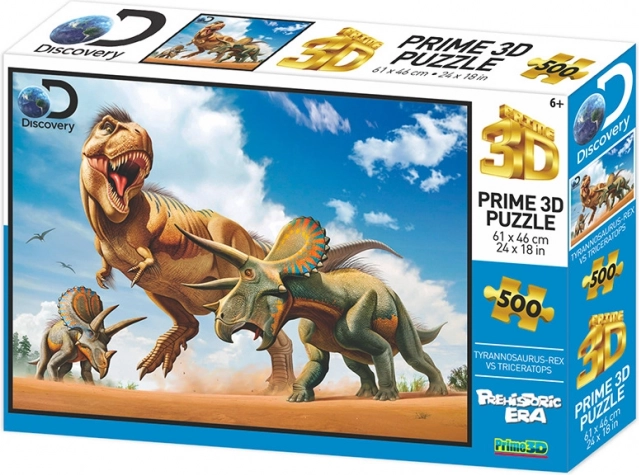 3D Puzzle T-Rex vs. Triceratops 500 Pieces