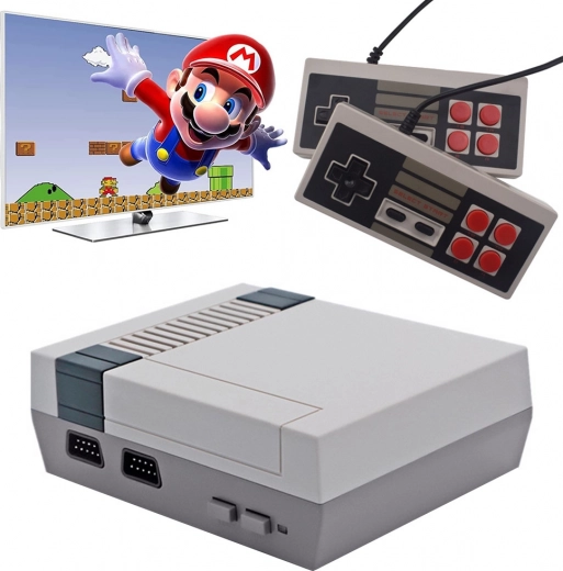 retro mini igraća konzola s 620 ugrađenih igara i 2 upravljača