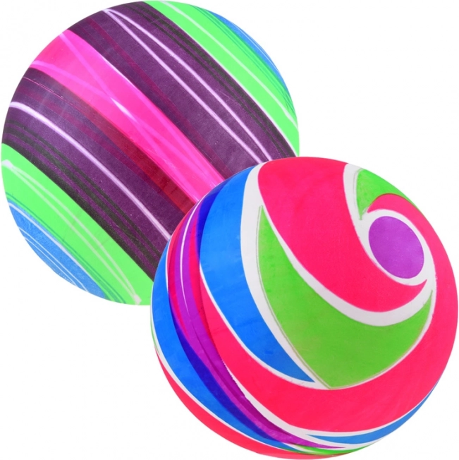 Rubber rainbow ball for kids