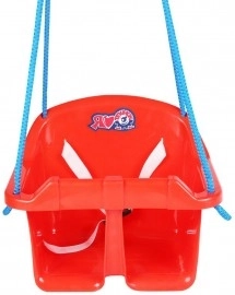 Baby kunststof kinderswing – Rood