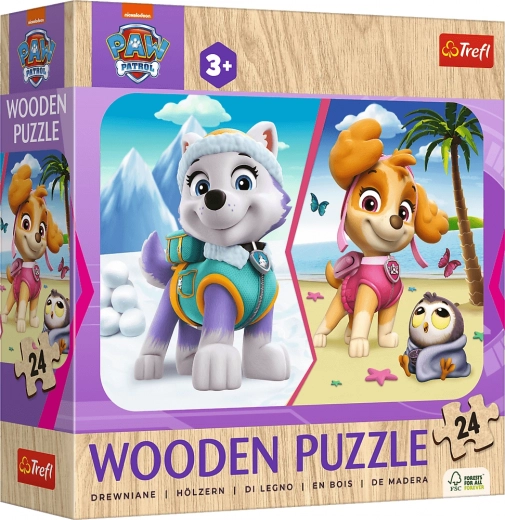 Wooden Puzzle 24 Pieces Paw Patrol Girl