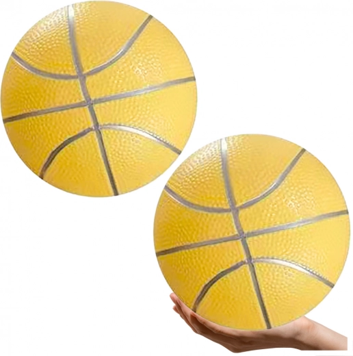 Pastel Yellow Rubber Beach Ball 20 cm