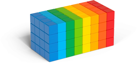 Geomag Magicube Full Color – magnetic cubes 128 pieces