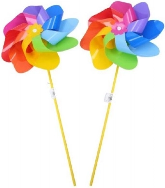 Rainbow pinwheel – colorful garden decoration