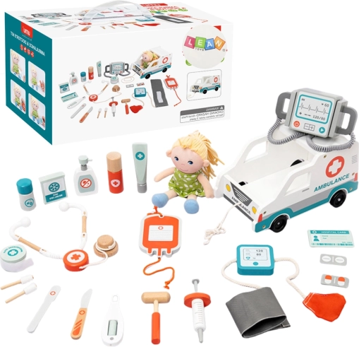 Children's Rescue Set Wooden 22 pcs
