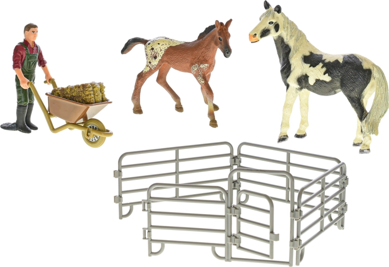 Modular paddock with opening gate