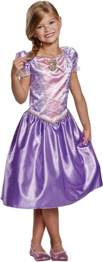 Costume de princesse Raiponce pour enfants 4-6 ans