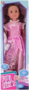 Walking Doll Pink Dress 80 cm