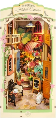 Rolife 3D puzzle bookend Flower Nook with LED lighting