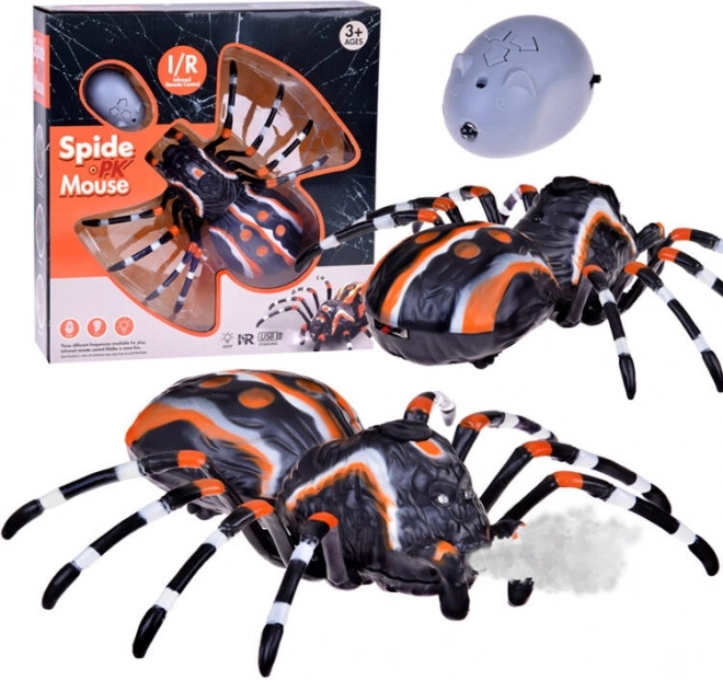 Realistický RC pavouk s párou, světly a zvuky