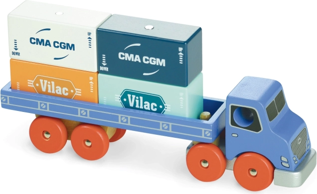 Vilacity Wooden Truck with Containers VILAC