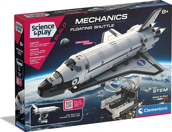 Laboratorio meccanico NASA navetta spaziale fluttuante