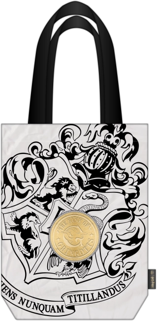 Indkøbstaske HARRY POTTER – sort/hvid